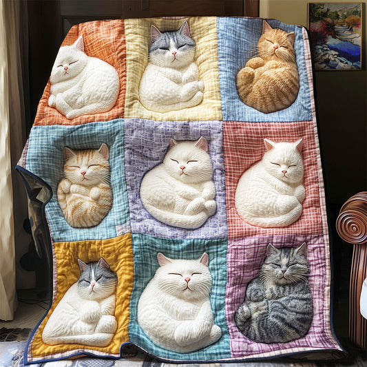 Cozy Cat Nap Patchwork YR1901047CL Quilt