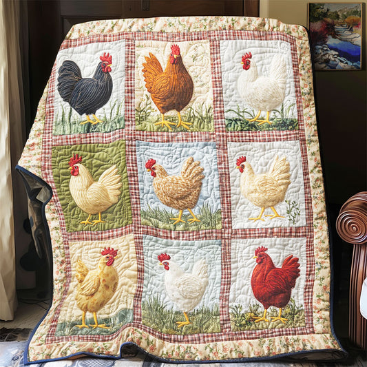 Chicken Garden CW2507025CL Quilt