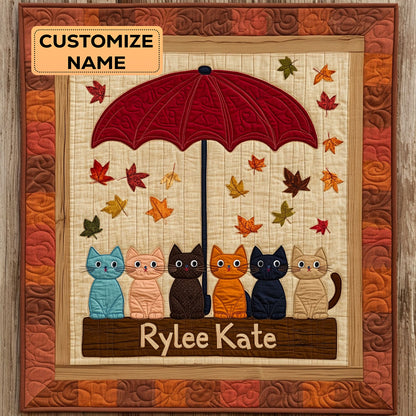 Under One Umbrella WJ1607008CL Personalized Baby Quilt
