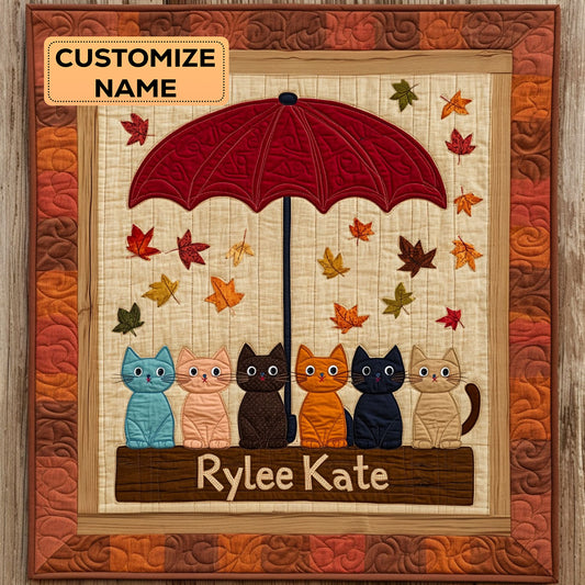 Under One Umbrella WJ1607008CL Personalized Baby Quilt