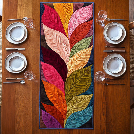 Dancing Leaves CP2005006CL Quilted Table Runner