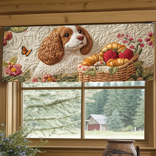 Picnic Spaniel WJ0905023CL Quilted Valance