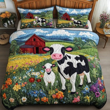 Cute Black And White Cows XR1209050CL Duvet Cover Set