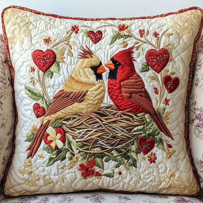 Heartfelt Cardinal WJ1002073CL Quilt Pillow Case