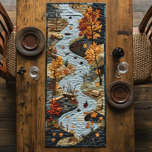 Autumn Scene CQ0805018CL Quilted Table Runner
