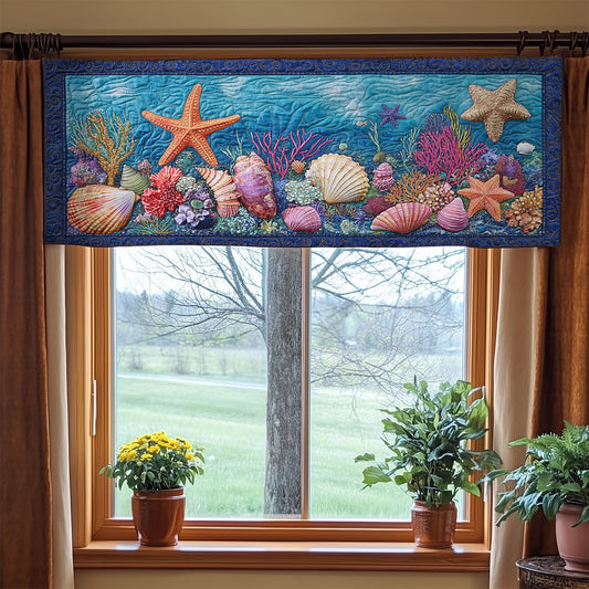 Magic Ocean WY3005052CL Quilted Valance