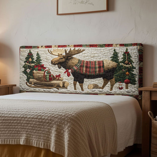 Winter Moose WN3012054CL Quilted Headboard Slipcover
