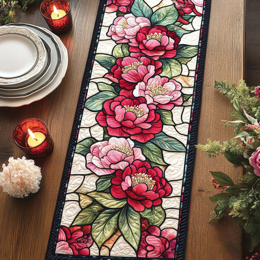 Peony Bloom CW1706036CL Quilted Table Runner