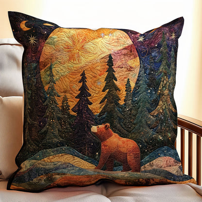 Bear In Forest WX2201098CL Quilt Pillow Case