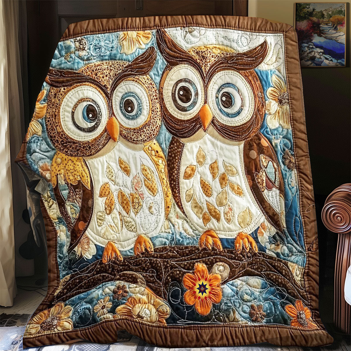 Vintage Owl WJ0912035CL Quilt