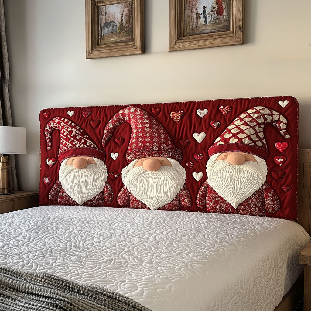 Heartjoy Gnome WN3112024CL Quilted Headboard Slipcover
