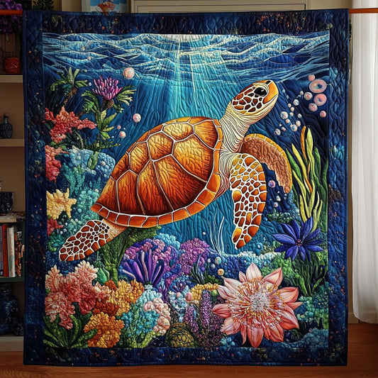 Turtle FloralSea KL2111008CL Quilt