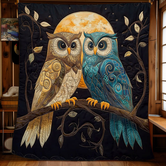 Night Of Couple Owl WX0407054CL Quilt