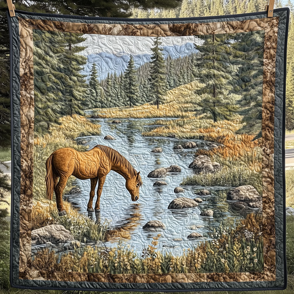 Horse By The Stream LT0910031CL Quilt