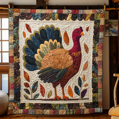Rustic Turkey Charm WJ2512023CL Quilt