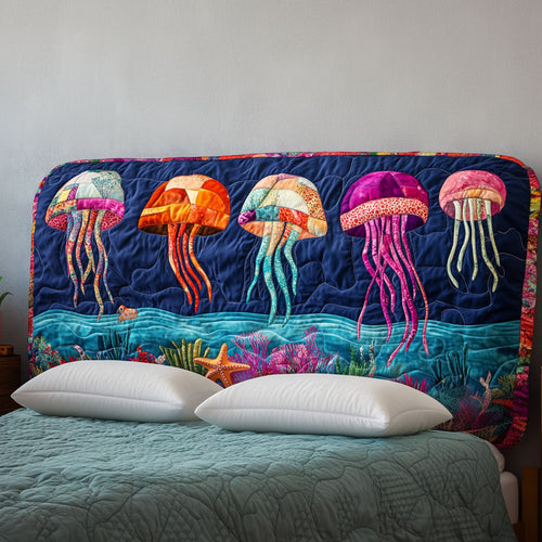 Luminous Jellyfish Night KL3112030CL Quilted Headboard Slipcover