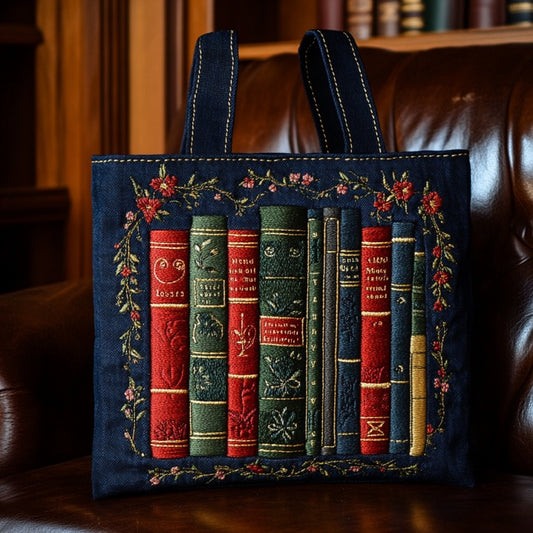Old Books XR2109028CL Quilted Tote Bag