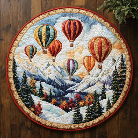 Threads in the Clouds CM0605015CL Quilted Round Mat