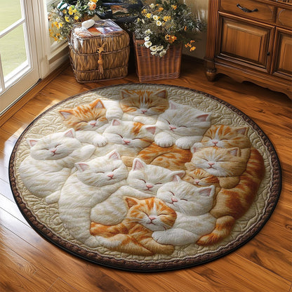 Dreamy Cat WN2203011CL Quilted Round Mat