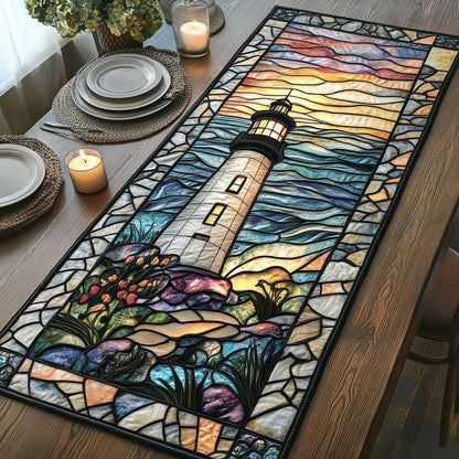 Lighthouse Glow CW1301181CL Quilted Table Runner