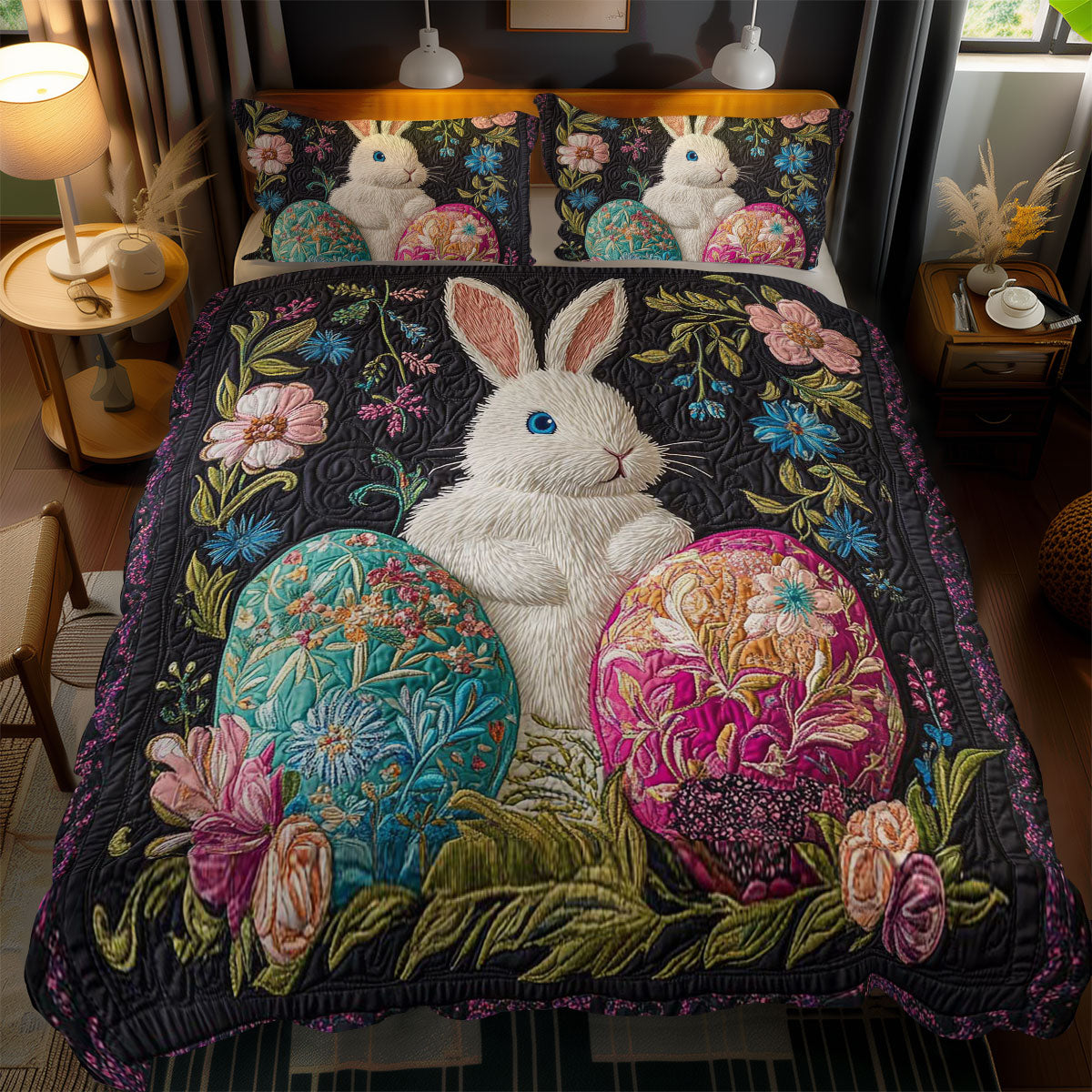 Rabbit’s Festive Nest WN1701149CL Duvet Cover Set