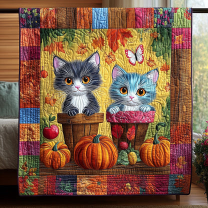The Pumpkin Duo Kitten WY2208086CL Quilt