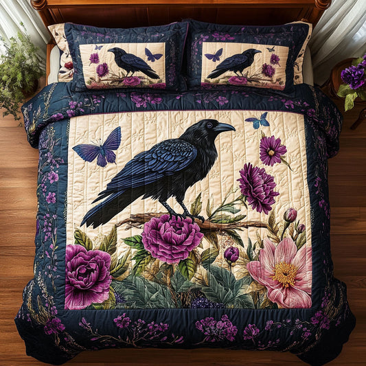 Raven And Butterfly WY1508047CL Duvet Cover Set
