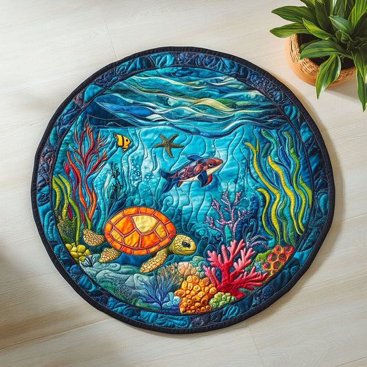 Marine Life CW2605465CL Quilted Round Mat
