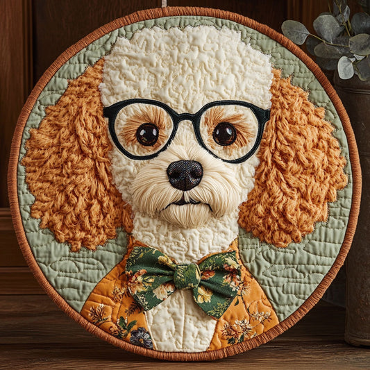 Bowtie Bark CP1706028CL Quilted Round Mat