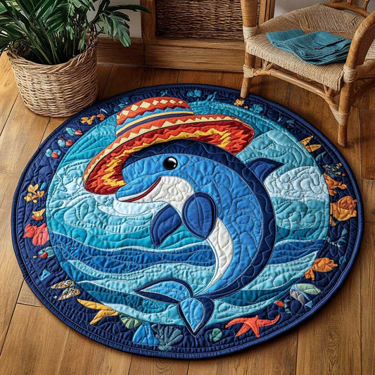 Sombrero Dolphin WN2103057CL Quilted Round Mat