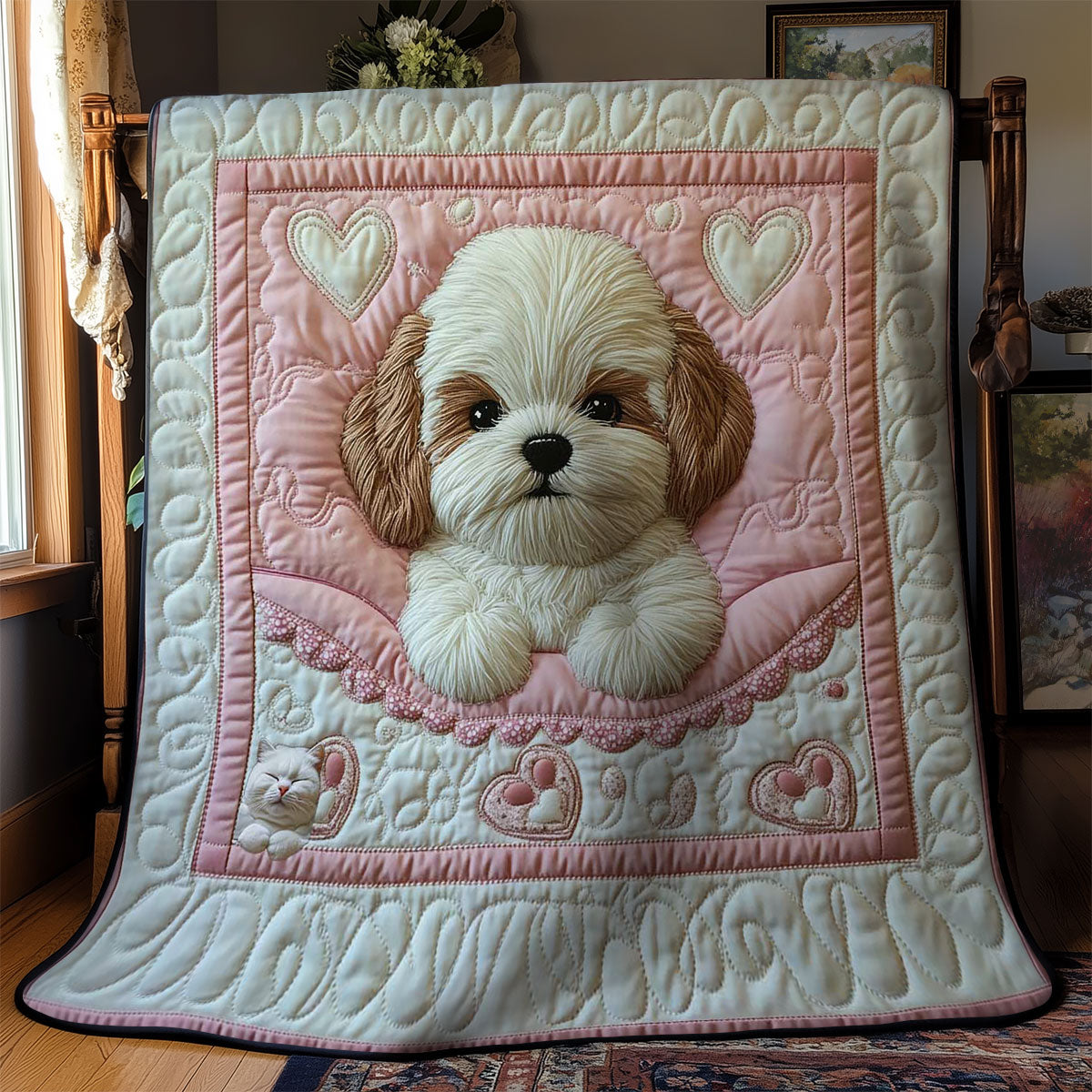 Shih Tzu Love WN1511047CL Quilt