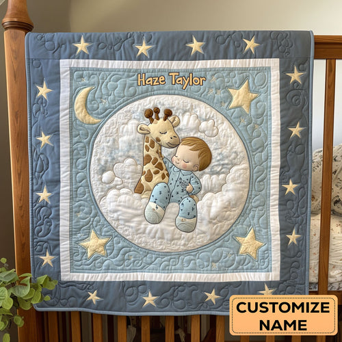 Dreamy Cloud WN2507013CL Personalized Baby Quilt