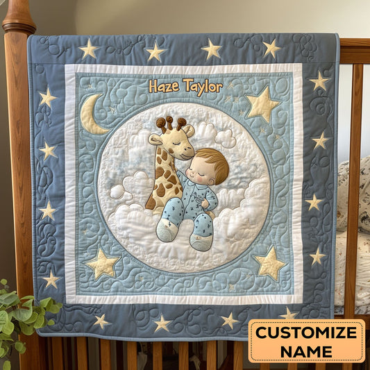 Dreamy Cloud WN2507013CL Personalized Baby Quilt