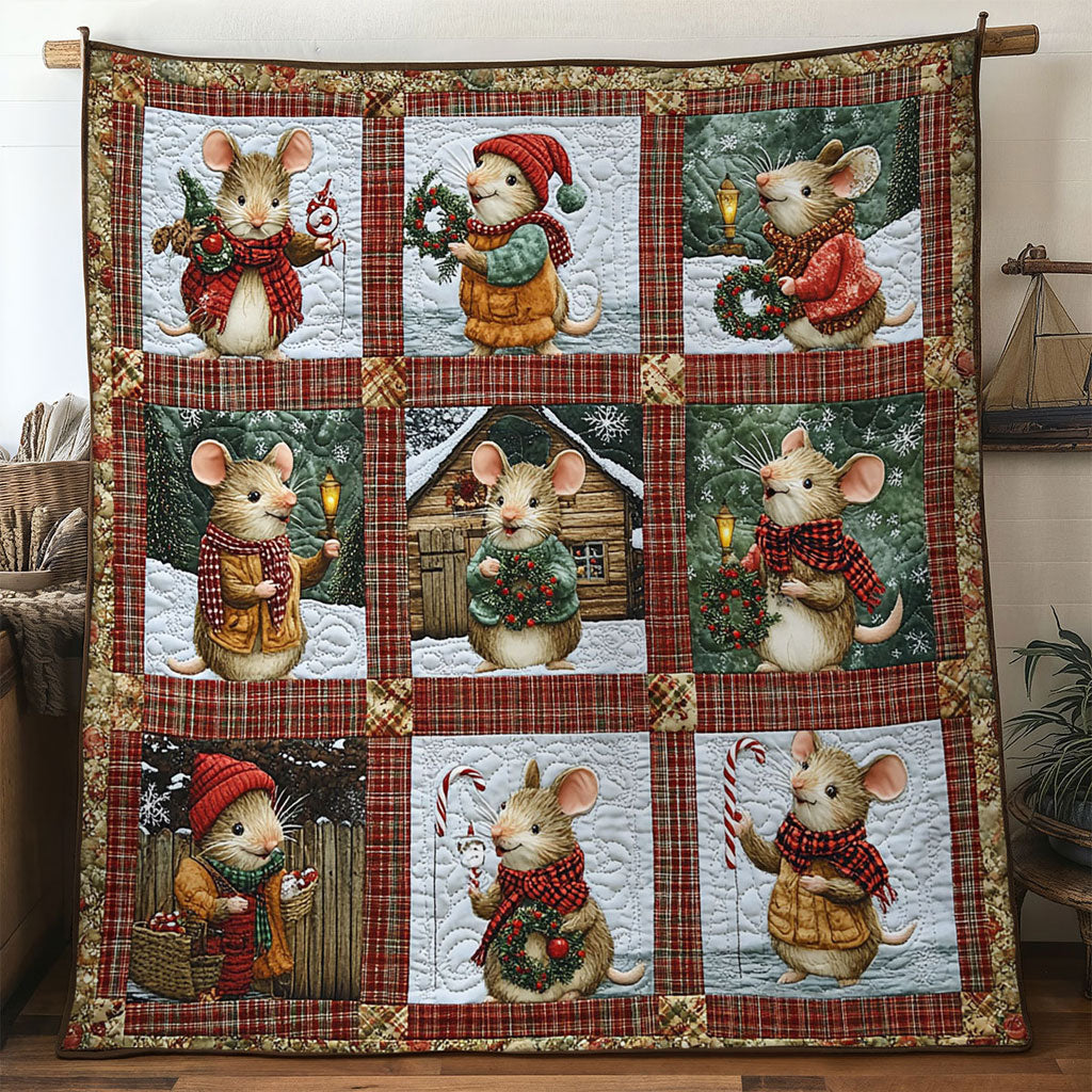 Holiday Choir Mouse WN1311052CL Quilt