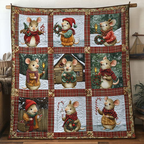 Holiday Choir Mouse WN1311052CL Quilt