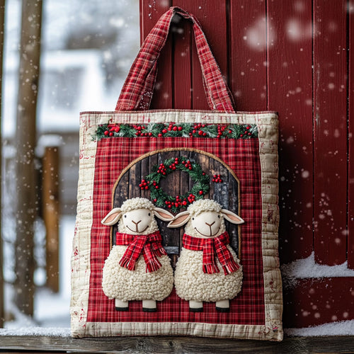 Little Door Sheep WN1711029CL Quilted Tote Bag
