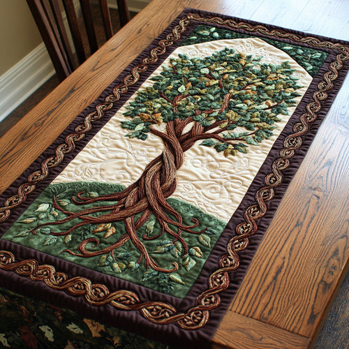 Sacred Loops WY2304033CL Quilted Table Runner