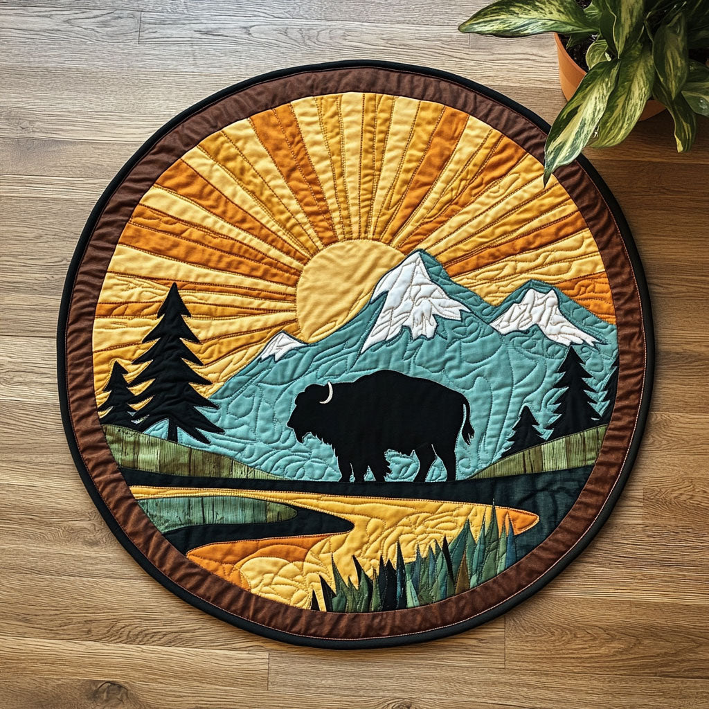 Western Spirit CW2205404CL Quilted Round Mat