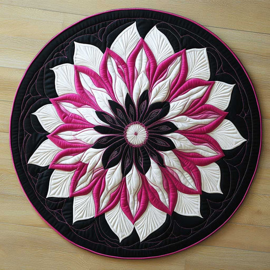 Radiant Bloom WN2904044CL Quilted Round Mat