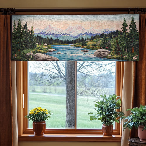 Peaceful River WX1405033CL Quilted Valance