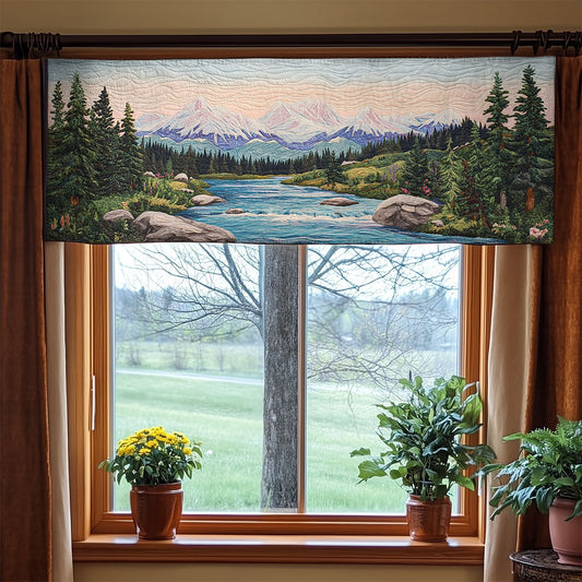Peaceful River WX1405033CL Quilted Valance