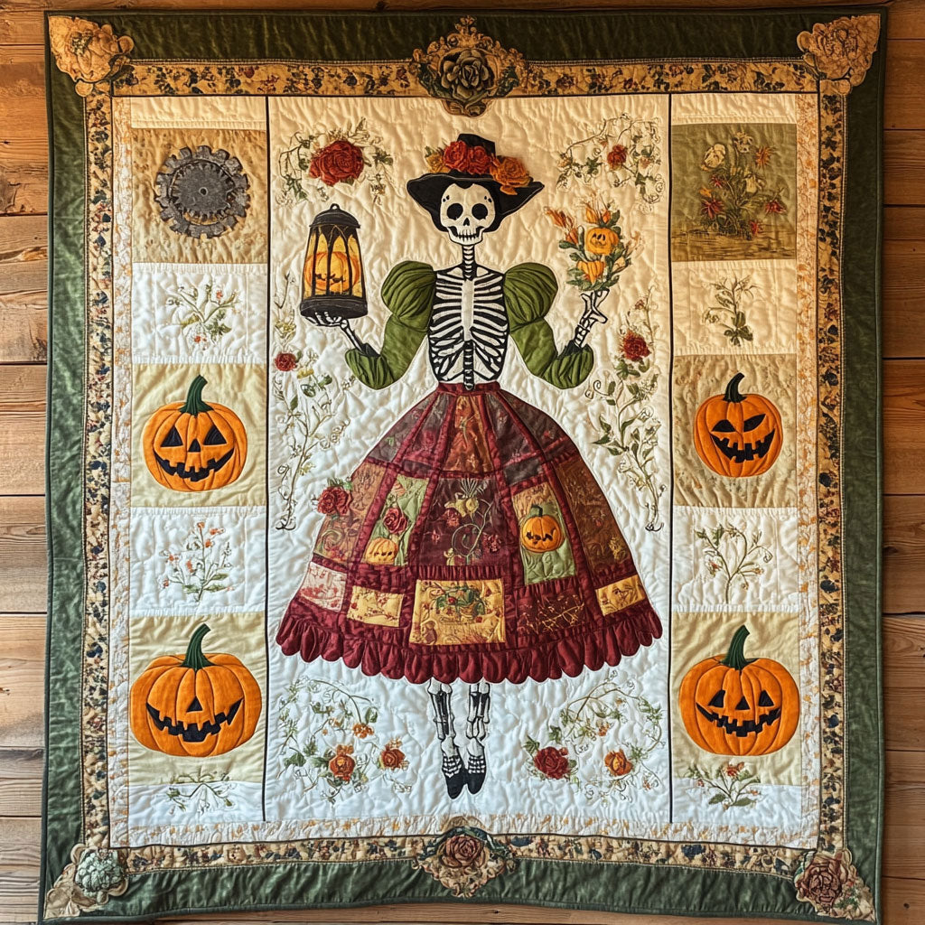 Festival Skeleton Lady WN1908028CL Quilt