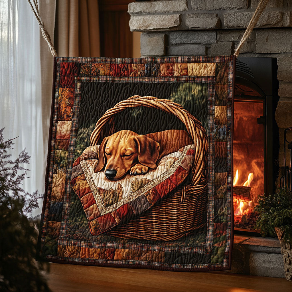 Dachshund Sleep WT1001002CL Quilt