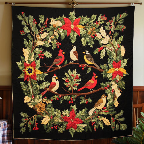 Christmas Bird Wreath WP0412034CL Quilt