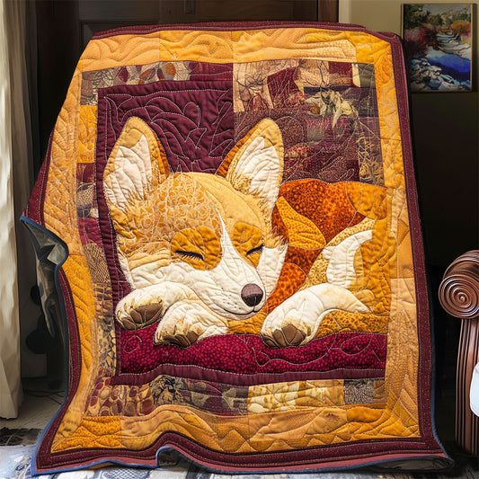 Sleeping Corgi WP0802038CL Quilt