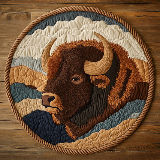 Bison Gaze CP1007001CL Quilted Round Mat