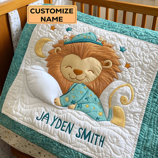 Little Mane Dreams WY2507040CL Personalized Baby Quilt