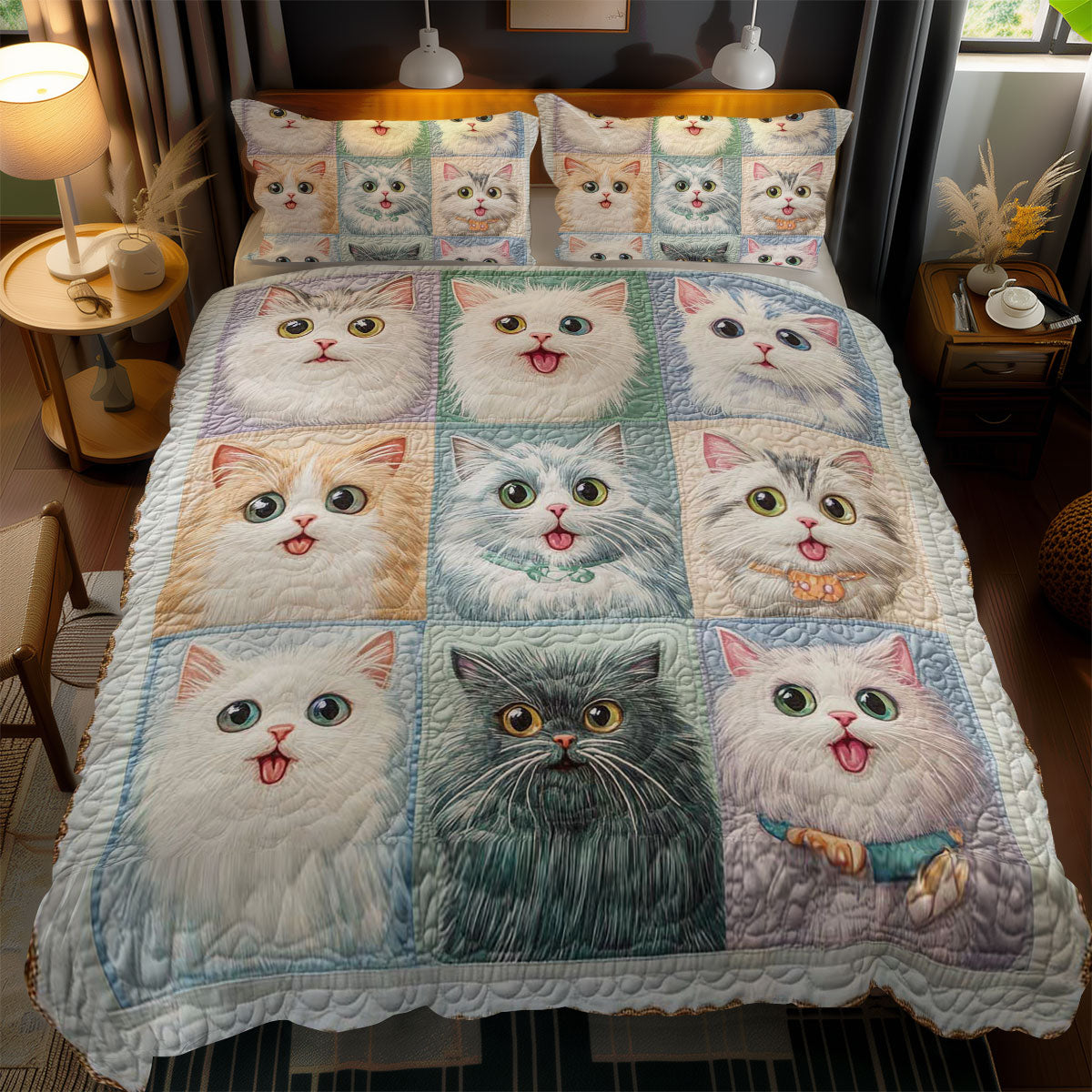 Whimsical Cat WN1303211CL Duvet Cover Set