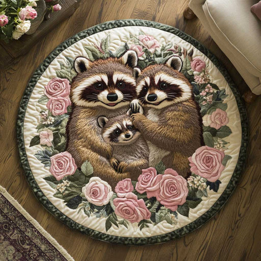 Gentle Raccoon WN1803064CL Quilted Round Mat