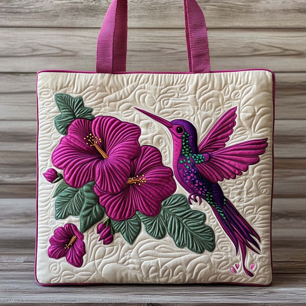 Vivid Hummer CP2709062CL Quilted Tote Bag